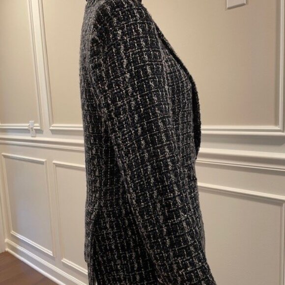 L'Agence Chamberlain Blazer Navy Tweed Size 2 Like New. - Picture 3 of 7